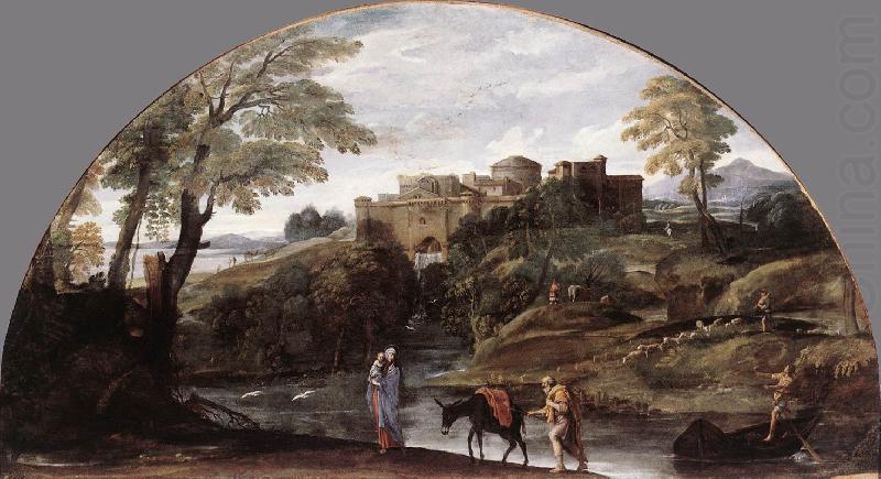 CARRACCI, Annibale The Flight into Egypt dsf china oil painting image